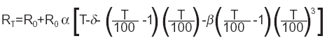 Resistance Temperature Conversion